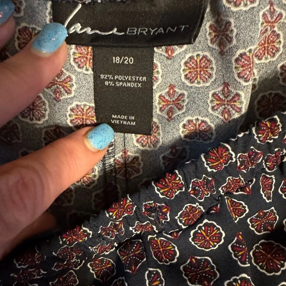 Lane Bryant OFFICE/CAREER Patterned Women's Trousers PLUS: 18/20 #X - Picture 6 of 6
